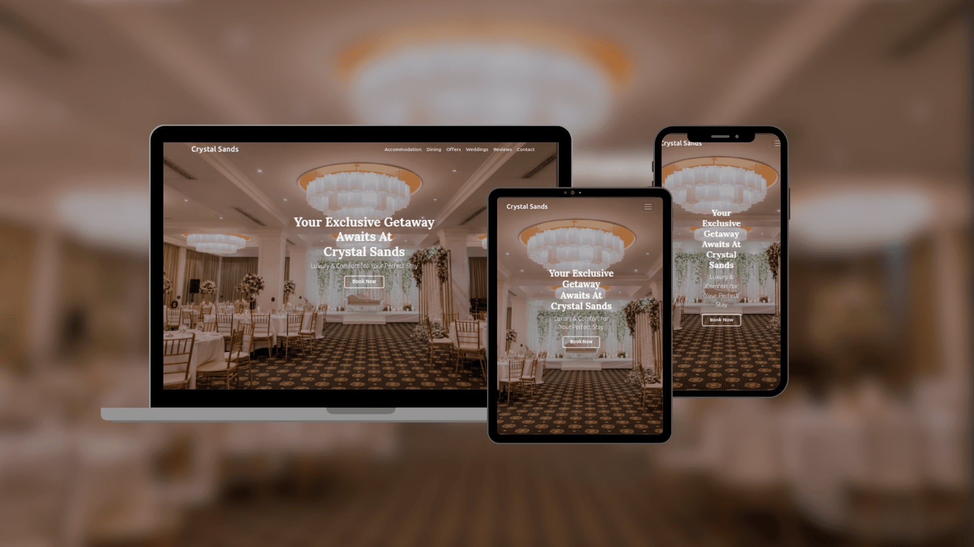 Crystal Sandes Hotel - Responsive Web Design preview