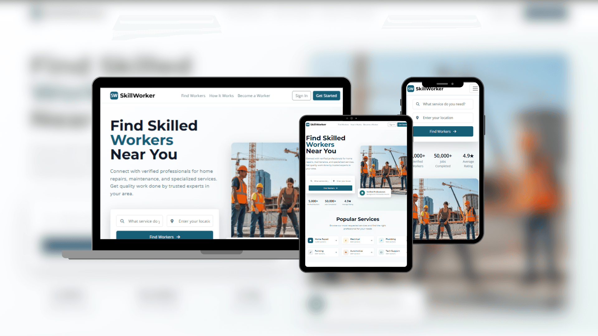 Skill Worker - Freelance Marketplace Platform preview